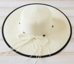 large brimmed beach hat
