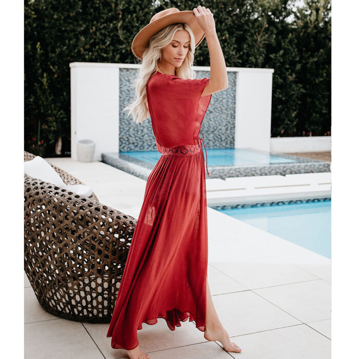 JAYJO | Flowy Kaftan with Tie-Belt