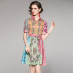 JAYJO | Stylish & Stunning Printed Dress with Tie-Belt – Shop Now