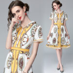 JAYJO | Short Sleeves Midi Dress