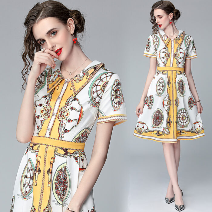 JAYJO | Short Sleeves Midi Dress