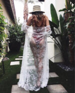 JAYJO | Long Sleeves Lace Kaftan