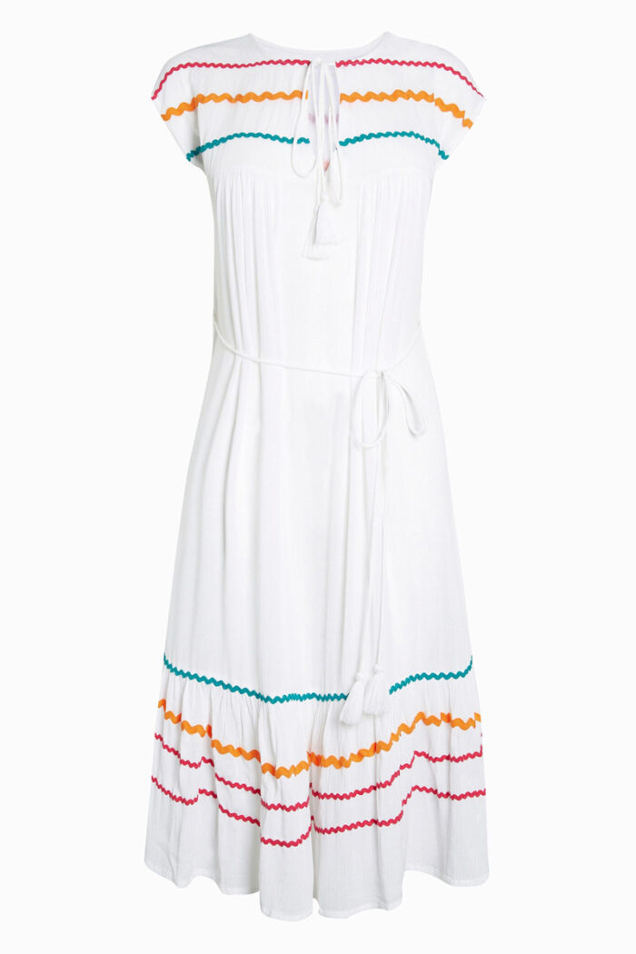 JAYJO | Short Sleeves Kaftan with Embroidery Design