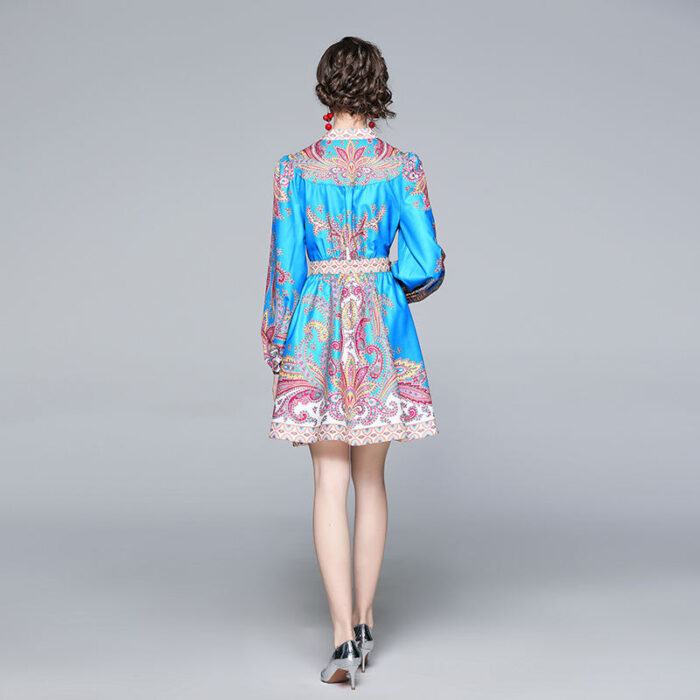 JAYJO | Long Sleeves Printed Dressed