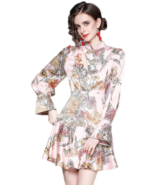 JAYJO | Long Sleeves Silk Dress