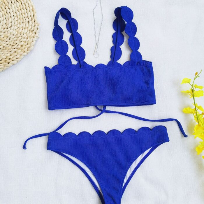 JAYJO | Curvy Edge Bikini – Blue