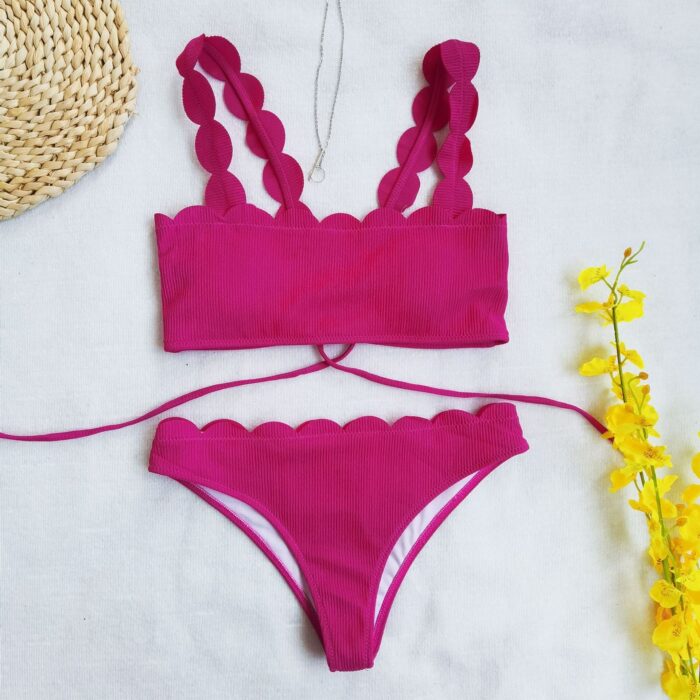 JAYJO | Curvy Edge Bikini – Pink