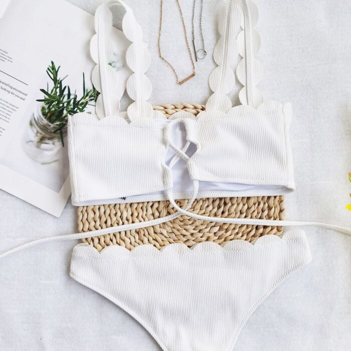 JAYJO | Curvy Edge Bikini – White