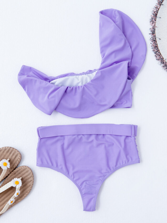 JAYJO | High Wasted Ruffle Bikini