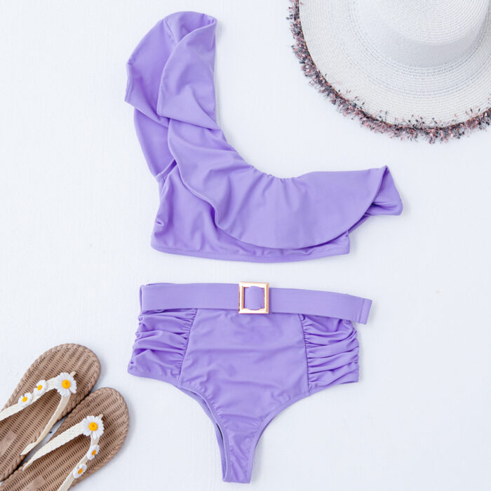 JAYJO | High Wasted Ruffle Bikini
