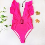 JAYJO | Pink Ruffle Swimsuit