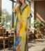 JAYJO Marketplace|Tropical Print Kaftan Dress