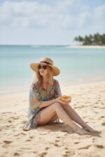 JAYJO | Printed Beach Kaftan Top