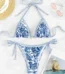 JAYJO Marketplace|Blue Porcelain Print Bikini Set