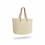 JAYJO | Camel Embroidered Straw Tote Bag