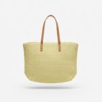 JAYJO | Camel Embroidered Straw Tote Bag
