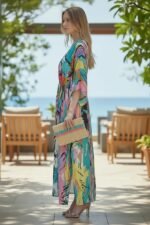 JAYJO | Vibrant Printed Kaftan Dress