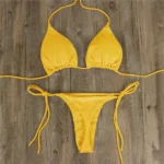 JAYJO Marketplace | Scarlet Glow Triangle Bikini Set