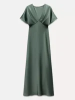 JAYJO Marketplace | Blush Satin Elegance Maxi Dress – Effortless Chic & Timeless Glamour
