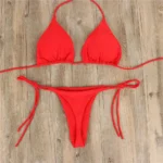 JAYJO Marketplace | Scarlet Glow Triangle Bikini Set
