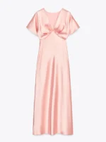 JAYJO Marketplace | Blush Satin Elegance Maxi Dress – Effortless Chic & Timeless Glamour