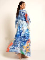 JAYJO Marketplace | Tropical Print Kaftan with Side Splits