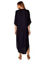 JAYJO Marketplace | Embroidered Kaftan with Contrast Trim