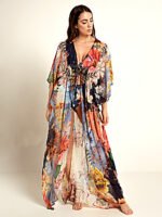 JAYJO Beachwear Dubai | Swimwear & Summer Fashion | The Flowy Floral Kaftan Every Beach Babe Needs