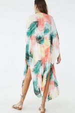 JAYJO Marketplace | Tropical Print Long Kimono Cover-Up