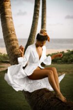 JAYJO Marketplace | Lightweight Kaftan with Ruffled Hem